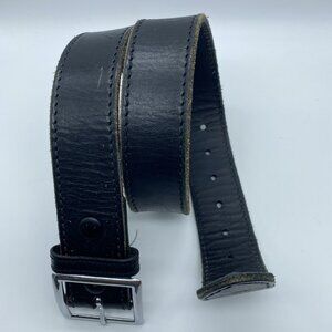 Boston Leather Black Genuine Leather Belt 6505 Men's Size L